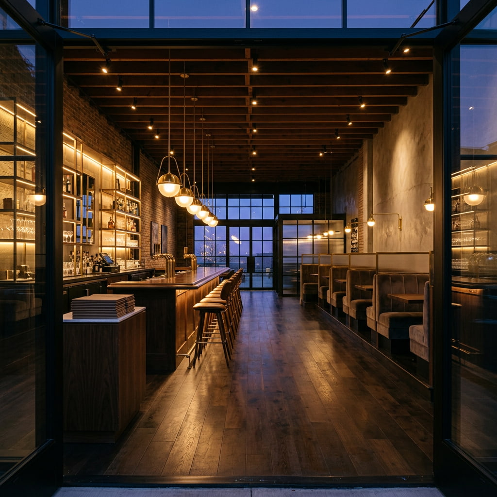 asal commercial electrician cafe lighting