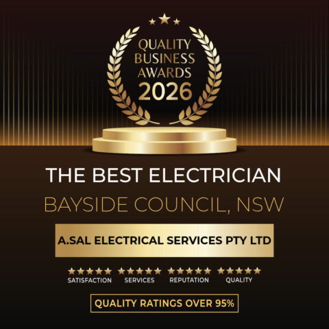 quality business award 2026 best electrician bayside council nsw
